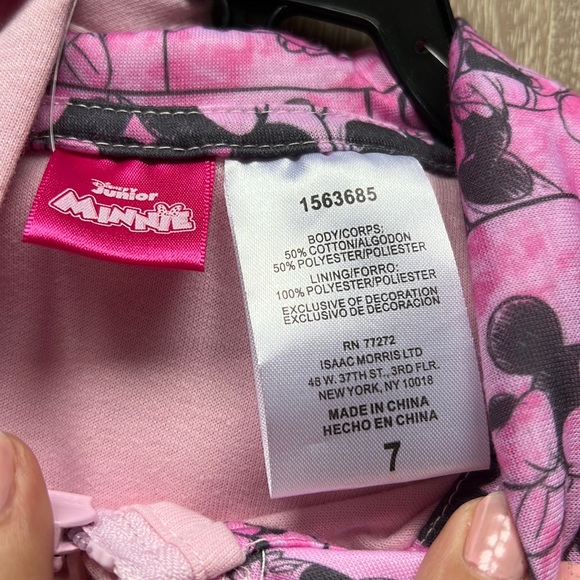 Disney Minnie Kids 3-Piece Set, T-Shirt, Zip-up Hoodie & Leggings - Picture 4 of 7